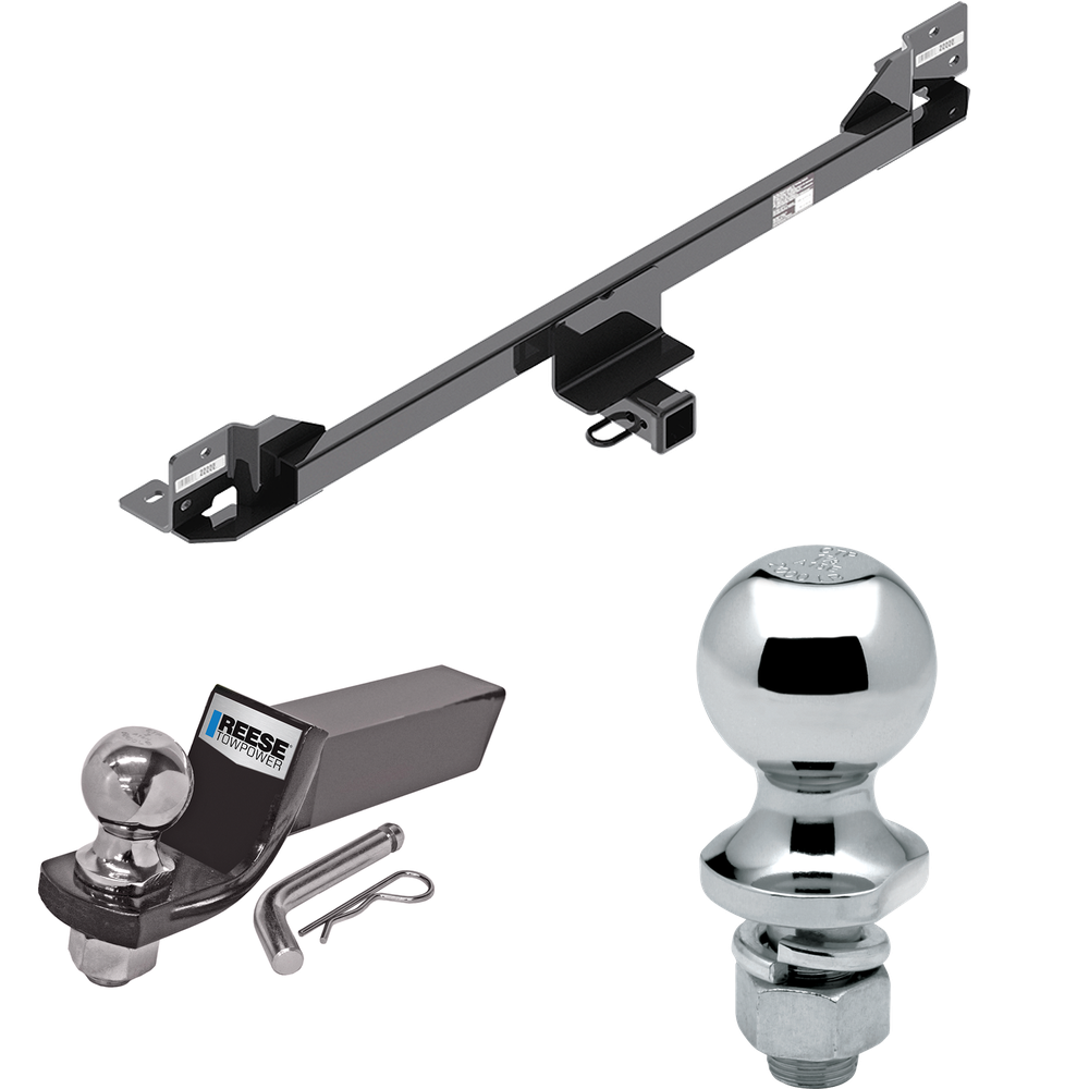 Fits 2011-2017 Honda Odyssey Trailer Hitch Tow PKG w/ Starter Kit Ball Mount w/ 2" Drop & 2" Ball + 1-7/8" Ball By Draw-Tite