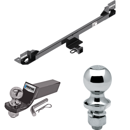 Fits 2011-2017 Honda Odyssey Trailer Hitch Tow PKG w/ Starter Kit Ball Mount w/ 2" Drop & 2" Ball + 1-7/8" Ball By Draw-Tite