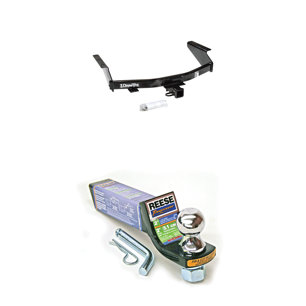 Fits 2007-2011 Dodge Nitro Trailer Hitch Tow PKG w/ Starter Kit Ball Mount w/ 2" Drop & 1-7/8" Ball By Draw-Tite