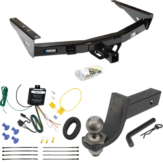 Fits 2003-2006 Toyota Tundra Trailer Hitch Tow PKG w/ 4-Flat Wiring + Interlock Tactical Starter Kit w/ 3-1/4" Drop & 2" Ball By Reese Towpower