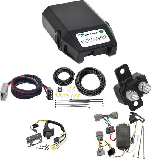 Fits 2006-2008 Honda Ridgeline 7-Way RV Wiring + Tekonsha Voyager Brake Control + Plug & Play BC Adapter By Tekonsha