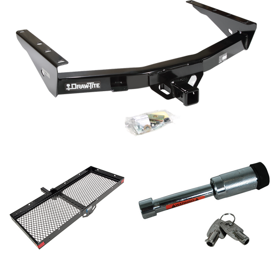 Fits 2000-2006 Toyota Tundra Trailer Hitch Tow PKG w/ 48" x 20" Cargo Carrier + Hitch Lock By Draw-Tite