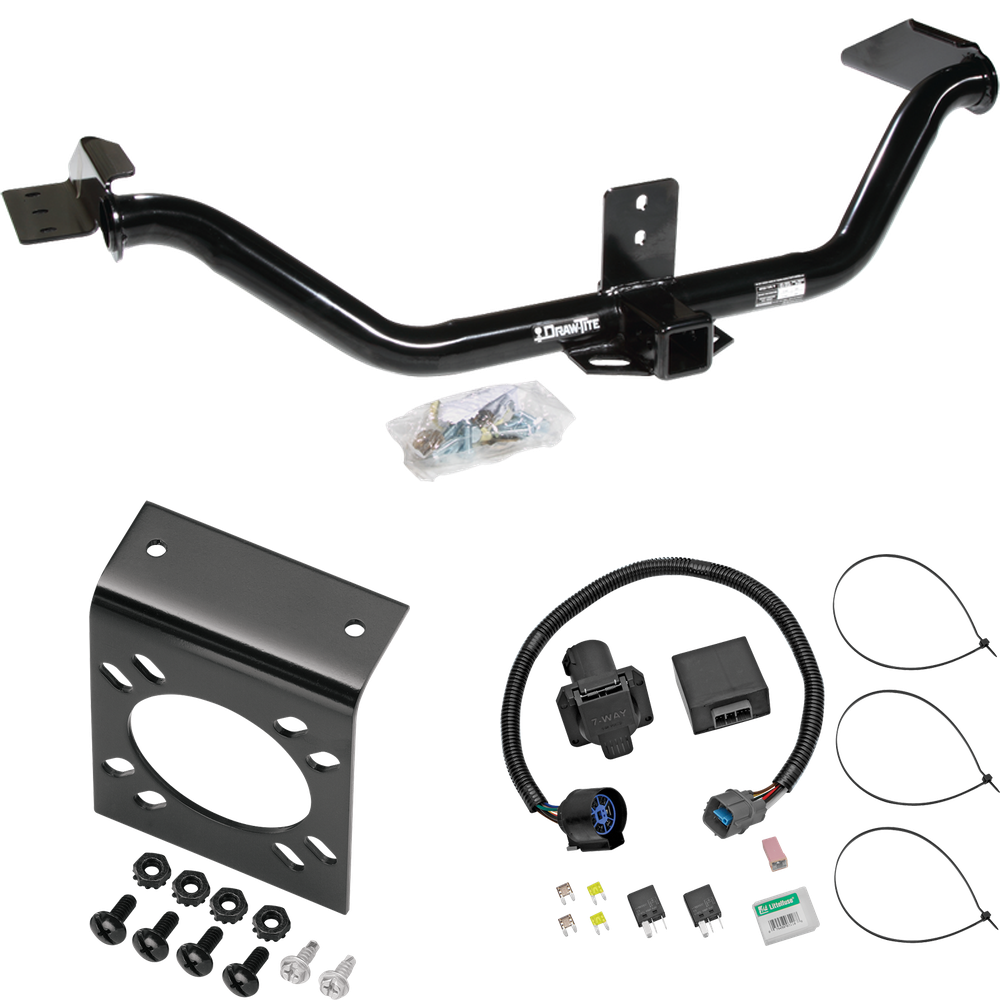 Se adapta al paquete de enganche de remolque Honda Ridgeline 2009-2014 con cableado RV de 7 vías de Draw-Tite