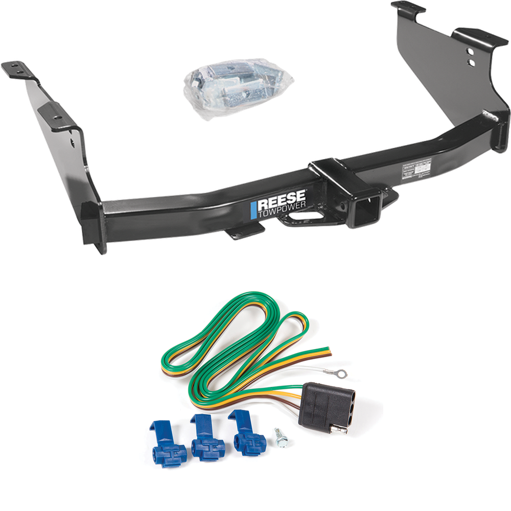 Fits 2006-2008 Dodge Ram 1500 Trailer Hitch Tow PKG w/ 4-Flat Wiring Harness By Reese Towpower