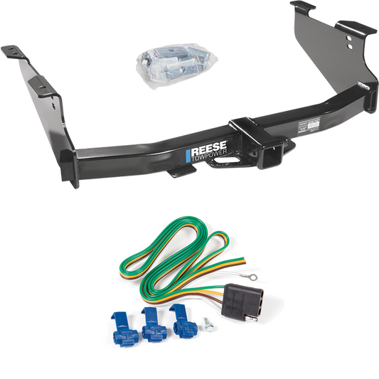 Fits 2006-2008 Dodge Ram 1500 Trailer Hitch Tow PKG w/ 4-Flat Wiring Harness By Reese Towpower