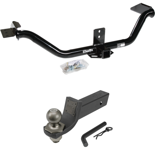 Fits 2006-2014 Honda Ridgeline Trailer Hitch Tow PKG + Interlock Tactical Starter Kit w/ 2" Drop & 2" Ball By Draw-Tite