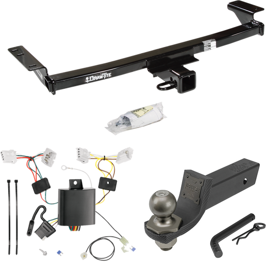 Fits 2009-2014 Nissan Murano Trailer Hitch Tow PKG w/ 4-Flat Wiring + Interlock Tactical Starter Kit w/ 2" Drop & 2" Ball (Excludes: w/Aero Kit & CrossCabriolet Models) By Draw-Tite