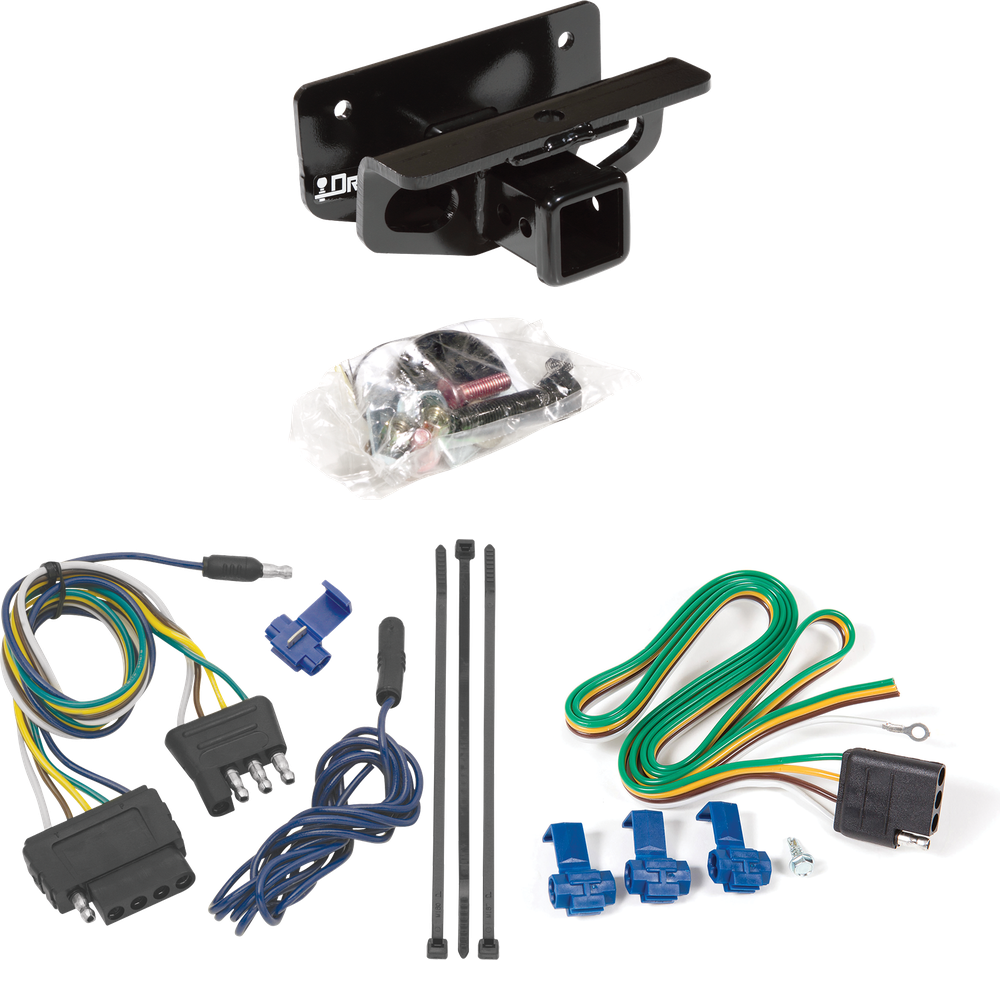 Se adapta al paquete de remolque con enganche para remolque Dodge Ram 1500 2004-2005 con arnés de cableado plano de 5 (excluye: modelos Daytona/Hemi Sport Quad Cab/Ram Rumble Bee/SRT-10) de Draw-Tite