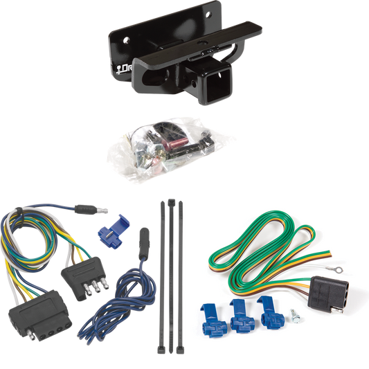 Se adapta al paquete de remolque con enganche para remolque Dodge Ram 1500 2004-2005 con arnés de cableado plano de 5 (excluye: modelos Daytona/Hemi Sport Quad Cab/Ram Rumble Bee/SRT-10) de Draw-Tite