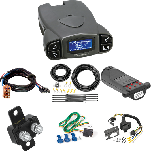 Fits 2006-2007 Hummer H3 7-Way RV Wiring + Tekonsha Prodigy P3 Brake Control + Plug & Play BC Adapter + 7-Way Tester and Trailer Emulator By Reese Towpower