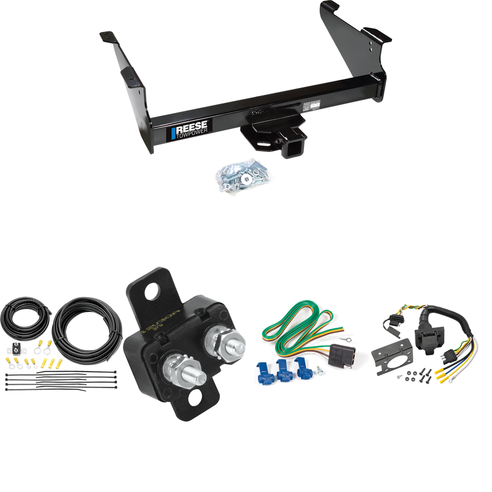 Fits 2003-2003 Dodge Ram 1500 Trailer Hitch Tow PKG w/ 7-Way RV Wiring (For (Built After 11/2002) Models) By Reese Towpower