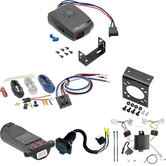 Fits 2015-2023 Nissan Murano 7-Way RV Wiring + Pro Series Pilot Brake Control + Generic BC Wiring Adapter + 7-Way Tester and Trailer Emulator By Tekonsha