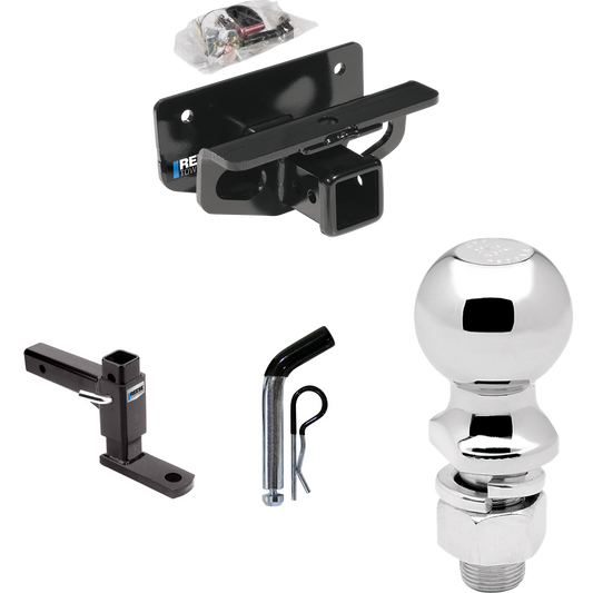 Fits 2019-2023 RAM 1500 Classic Trailer Hitch Tow PKG w/ Adjustable Drop Rise Ball Mount + Pin/Clip + 2-5/16" Ball By Reese Towpower