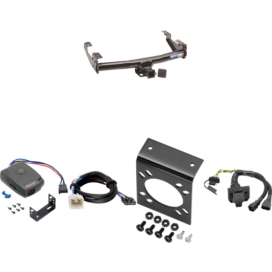 Fits 2003-2006 Toyota Tundra Trailer Hitch Tow PKG w/ Pro Series Pilot Brake Control + Plug & Play BC Adapter + 7-Way RV Wiring (For w/Factory 7-Way Models) By Reese Towpower