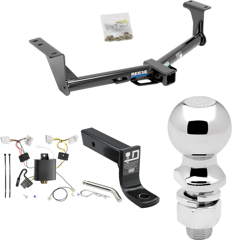 Se adapta al paquete de enganche de remolque Nissan Murano 2015-2023 con cableado plano de 4 + soporte de bola con caída de 4" + bola de 2-5/16" de Reese Towpower