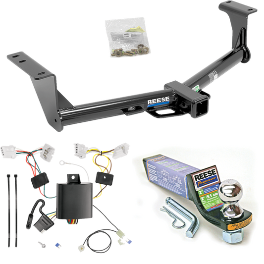 Se adapta al paquete de enganche de remolque Nissan Murano 2015-2023 con cableado plano de 4 + kit de montaje de bola de inicio con caída de 2" y bola de 1-7/8" de Reese Towpower