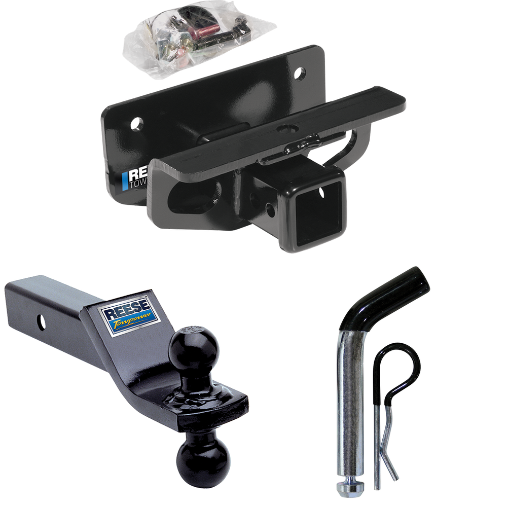 Fits 2006-2010 Dodge Ram 1500 Trailer Hitch Tow PKG w/ Dual Ball Ball Mount 1-7/8" & 2" Trailer Balls + Pin/Clip By Reese Towpower