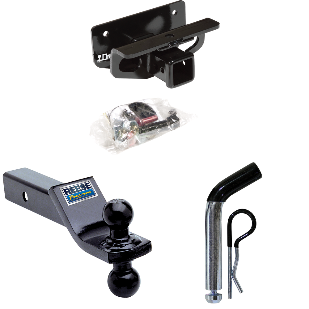 Fits 2019-2023 RAM 1500 Classic Trailer Hitch Tow PKG w/ Dual Ball Ball Mount 1-7/8" & 2" Trailer Balls + Pin/Clip By Draw-Tite