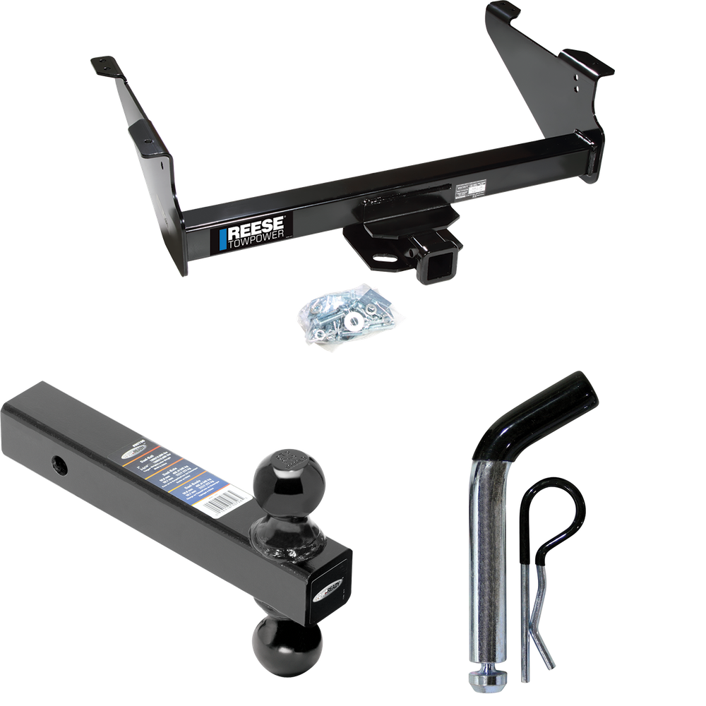 Fits 2003-2003 Dodge Ram 1500 Trailer Hitch Tow PKG w/ Dual Ball Ball Mount 2" & 2-5/16" Trailer Balls + Pin/Clip (For (Built After 11/2002) Models) By Reese Towpower