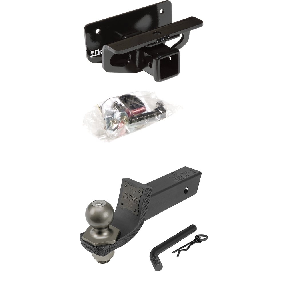 Fits 2006-2010 Dodge Ram 1500 Trailer Hitch Tow PKG + Interlock Tactical Starter Kit w/ 2" Drop & 2" Ball By Draw-Tite