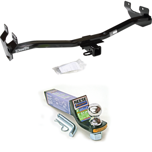 Fits 2006-2010 Hummer H3 Trailer Hitch Tow PKG w/ Starter Kit Ball Mount w/ 2" Drop & 1-7/8" Ball By Draw-Tite