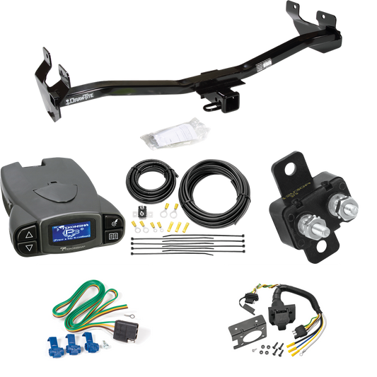 Fits 2008-2010 Hummer H3 Trailer Hitch Tow PKG w/ Tekonsha Prodigy P3 Brake Control + 7-Way RV Wiring By Draw-Tite