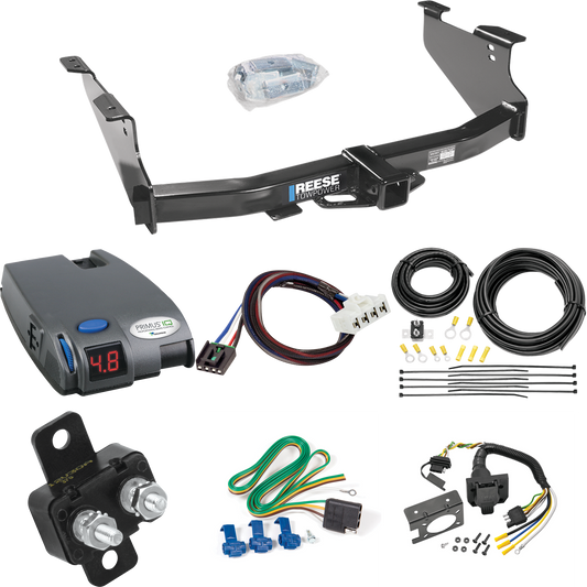 Fits 2003-2009 Dodge Ram 2500 Trailer Hitch Tow PKG w/ Tekonsha Primus IQ Brake Control + Plug & Play BC Adapter + 7-Way RV Wiring By Reese Towpower