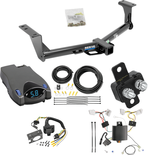 Fits 2015-2023 Nissan Murano Trailer Hitch Tow PKG w/ Tekonsha Prodigy P2 Brake Control + 7-Way RV Wiring By Reese Towpower