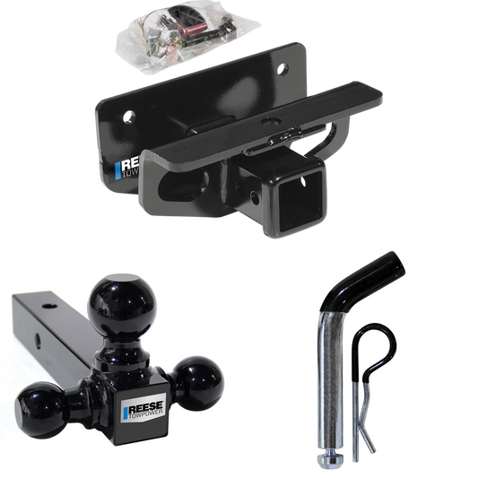 Fits 2019-2023 RAM 1500 Classic Trailer Hitch Tow PKG w/ Triple Ball Ball Mount 1-7/8" & 2" & 2-5/16" Trailer Balls + Pin/Clip By Reese Towpower