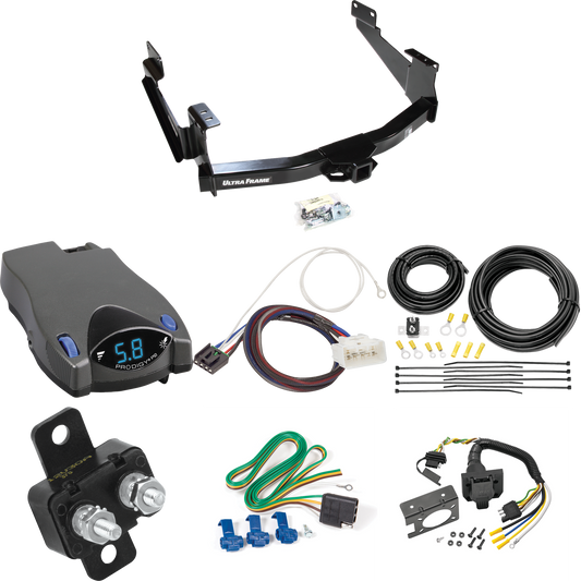 Fits 2015-2017 Toyota Tundra Trailer Hitch Tow PKG w/ Tekonsha Prodigy P2 Brake Control + Plug & Play BC Adapter + 7-Way RV Wiring (For (See Footnote CP) Models) By Draw-Tite