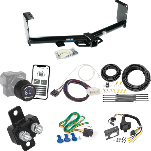 Fits 2015-2017 Toyota Tundra Trailer Hitch Tow PKG w/ Tekonsha Prodigy iD Bluetooth Wireless Brake Control + Plug & Play BC Adapter + 7-Way RV Wiring (For (See Footnote CP) Models) By Reese Towpower