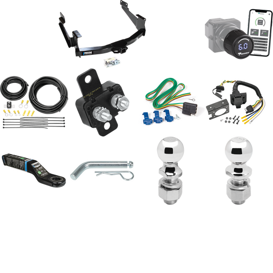 Fits 2018-2021 Toyota Tundra Trailer Hitch Tow PKG w/ Tekonsha Prodigy iD Bluetooth Wireless Brake Control + 7-Way RV Wiring + 2" & 2-5/16" Ball & Drop Mount (For (See Footnote CP) Models) By Reese Towpower