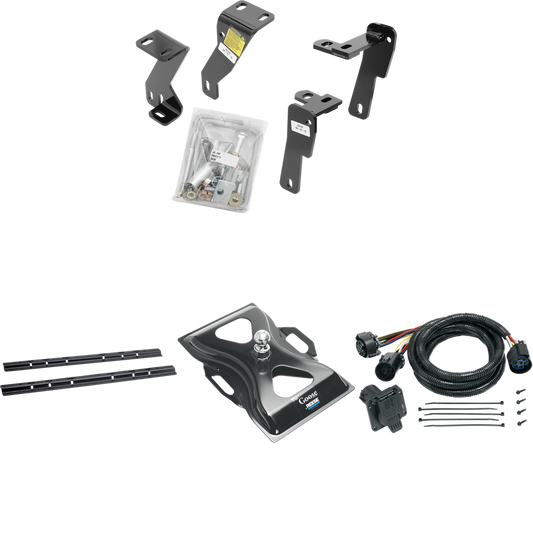 Fits 2010-2010 Dodge Ram 2500 Custom Industry Standard Above Bed Rail Kit + 25K Reese Gooseneck Hitch + In-Bed Wiring (For 5'8 or Shorter Bed (Sidewinder Required), Except w/Gas Engine and w/Overload Springs, w/o Factory Puck System Models) By Reese