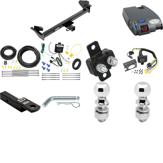 Fits 2016-2022 Nissan NP300 Navara Trailer Hitch Tow PKG w/ Tekonsha Primus IQ Brake Control + 7-Way RV Wiring + 2" & 2-5/16" Ball & Drop Mount (For International Only Models) By Reese Towpower