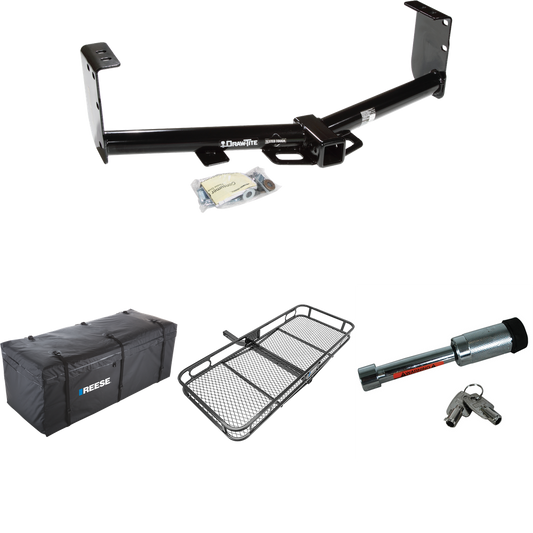 Se adapta al paquete de remolque con enganche para remolque Toyota Tundra 2007-2021 con transportador de carga de 60" x 24" + bolsa de carga + bloqueo de enganche (para modelos (consulte la nota al pie CP)) de Draw-Tite