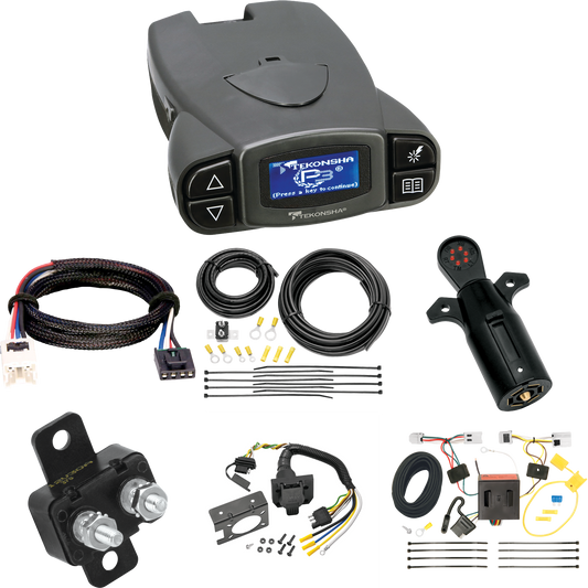 Fits 2012-2021 Nissan NV3500 7-Way RV Wiring + Tekonsha Prodigy P3 Brake Control + Plug & Play BC Adapter + 7-Way Tester By Tekonsha