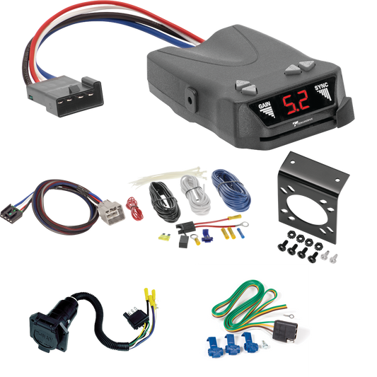 Fits 2011-2012 RAM 2500 7-Way RV Wiring + Tekonsha Brakeman IV Brake Control + Plug & Play BC Adapter By Reese Towpower