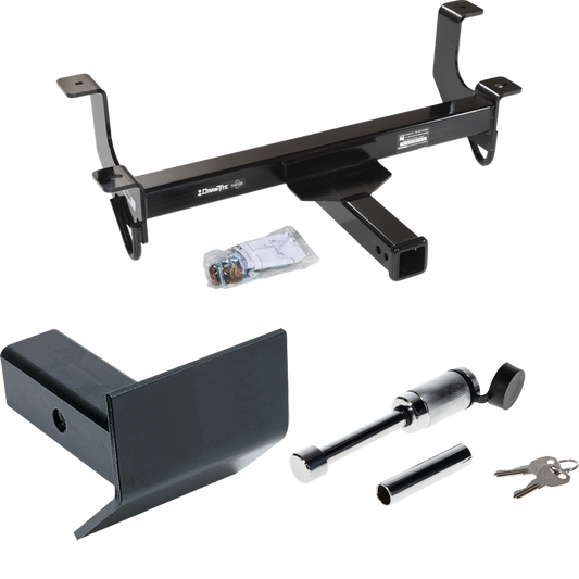 Fits 2011-2018 RAM 1500 Front Mount Trailer Hitch Tow PKG w/ Skid Shield + Hitch Lock By Draw-Tite