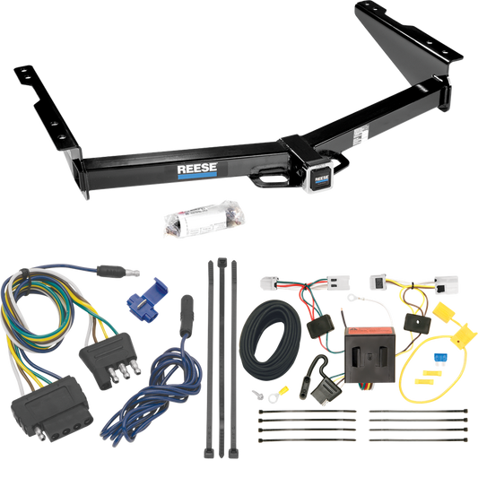 Fits 2013-2021 Nissan NV1500 Trailer Hitch Tow PKG w/ 5-Flat Wiring Harness By Reese Towpower