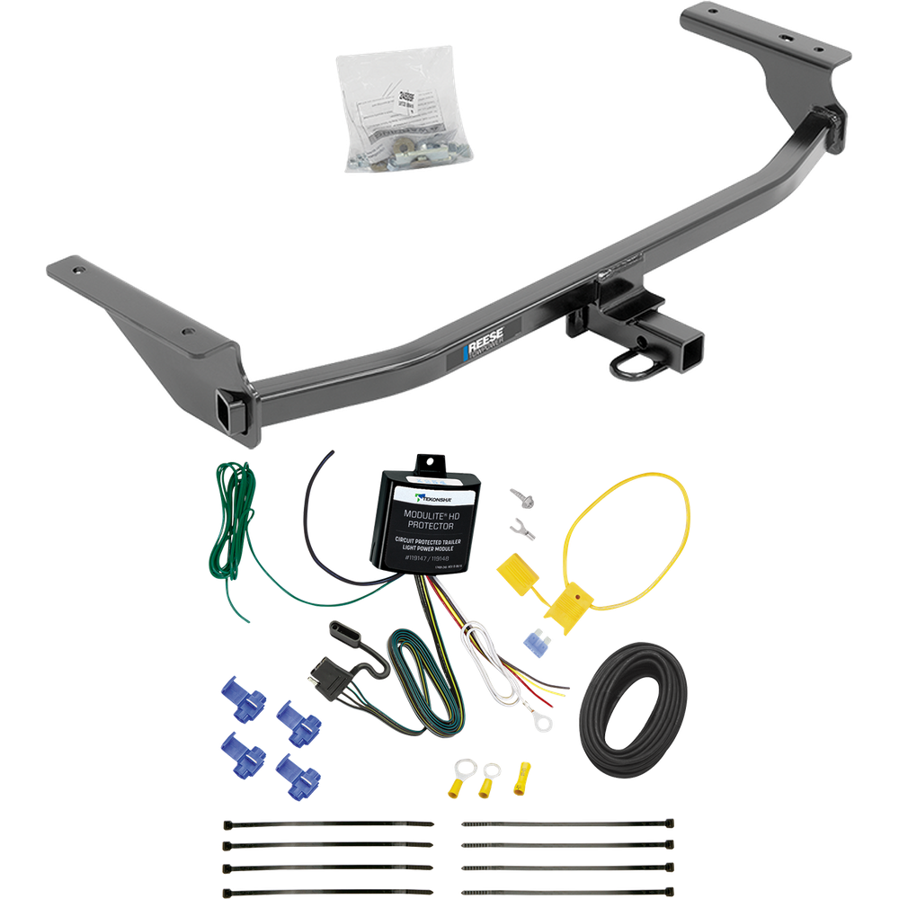 Fits 2017-2020 Hyundai Elantra Trailer Hitch Tow PKG w/ 4-Flat Wiring Harness (For Limited Models) By Reese Towpower