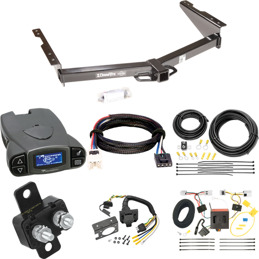 Fits 2012-2021 Nissan NV2500 Trailer Hitch Tow PKG w/ Tekonsha Prodigy P3 Brake Control + Plug & Play BC Adapter + 7-Way RV Wiring By Draw-Tite