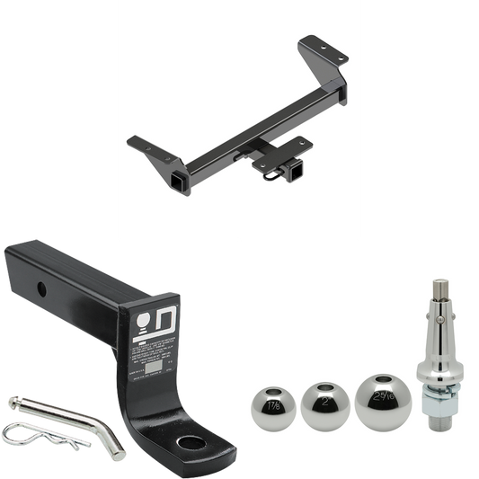 Fits 2016-2023 Toyota Tacoma Trailer Hitch Tow PKG w/ Ball Mount w/ 4" Drop + Interchangeable Ball 1-7/8" & 2" & 2-5/16" By Reese Towpower