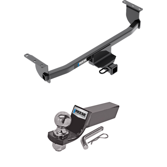 Fits 2017-2023 Nissan Qashqai Trailer Hitch Tow PKG w/ Starter Kit Ball Mount w/ 2" Drop & 2" Ball By Reese Towpower