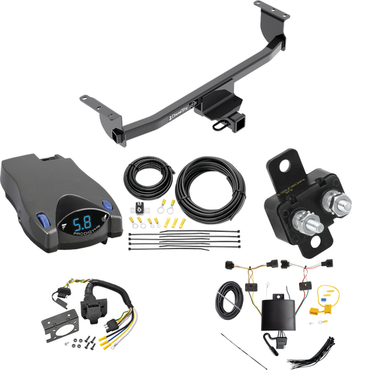 Se adapta al paquete de enganche de remolque Nissan Qashqai 2017-2023 con control de freno Tekonsha Prodigy P2 + cableado RV de 7 vías de Draw-Tite