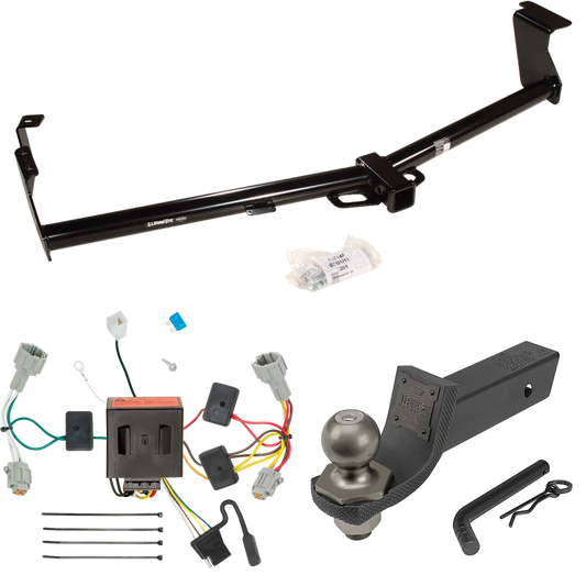 Fits 2011-2016 Nissan Quest Trailer Hitch Tow PKG w/ 4-Flat Wiring + Interlock Tactical Starter Kit w/ 2" Drop & 2" Ball By Draw-Tite