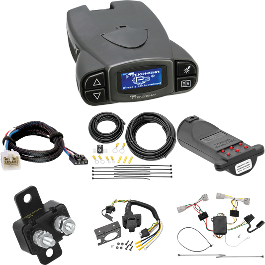 Fits 2005-2015 Toyota Tacoma 7-Way RV Wiring + Tekonsha Prodigy P3 Brake Control + Plug & Play BC Adapter + 7-Way Tester and Trailer Emulator By Tekonsha