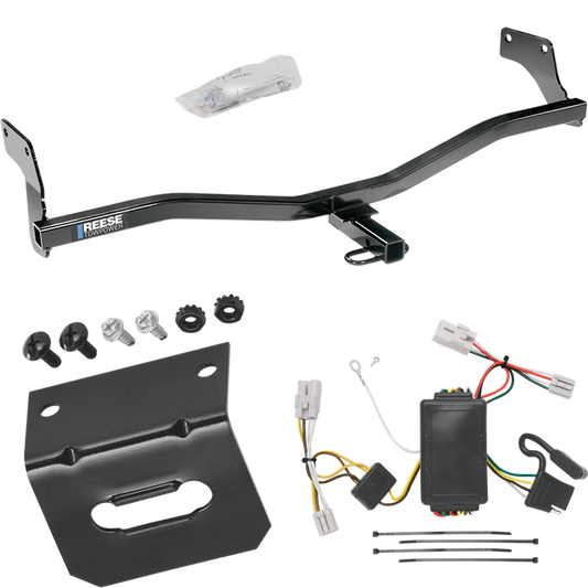 Fits 2009-2012 Hyundai Elantra Trailer Hitch Tow PKG w/ 4-Flat Wiring Harness + Bracket (For Touring Models) By Reese Towpower