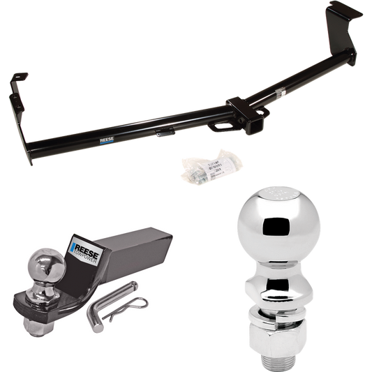 Fits 2011-2016 Nissan Quest Trailer Hitch Tow PKG w/ Starter Kit Ball Mount w/ 2" Drop & 2" Ball + 2-5/16" Ball By Reese Towpower