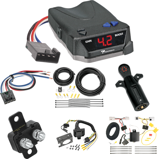 Fits 2014-2014 Nissan Rogue Select 7-Way RV Wiring + Tekonsha BRAKE-EVN Brake Control + Generic BC Wiring Adapter + 7-Way Tester By Tekonsha