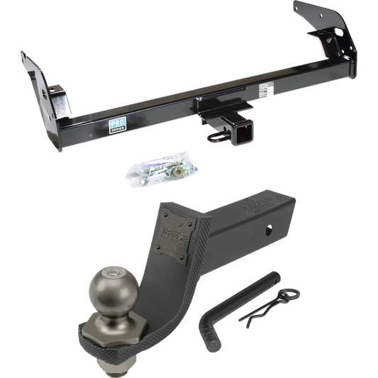 Fits 1995-2004 Toyota Tacoma Trailer Hitch Tow PKG + Interlock Tactical Starter Kit w/ 3-1/4" Drop & 2" Ball (For (App. starts 1995-1/2) Models) By Reese Towpower